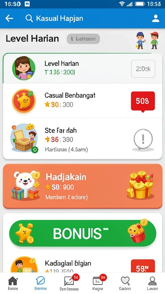 66k - Antarmuka utama dengan fitur menarik.