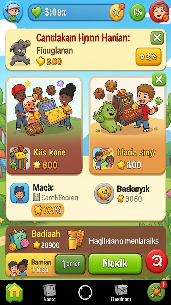 koko11 - Karakter unik yang tersedia dalam game.