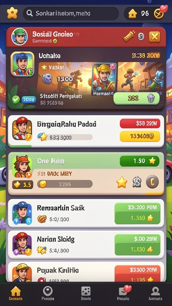 n06 - Tangkapan layar menunjukkan salah satu level menantang yang dihadapi pemain.