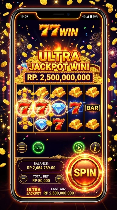 Layar utama 777win — antarmuka bersih setelah instalasi